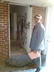 Roger Brown at our future Nontraditional Career Center