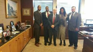 Eugene Brown, Director of Youth Outreach Services Community Outreach, DeMaine Jones, Personal Banker, SunTrust, Speaker of the House Bill Howell, Policy Director Virginia Reform Initiative , Elizabeth Charity, CEO and Founder Youth Outreach Services, James Doran- George Mason University Intern, Social Worker/Policy Maker